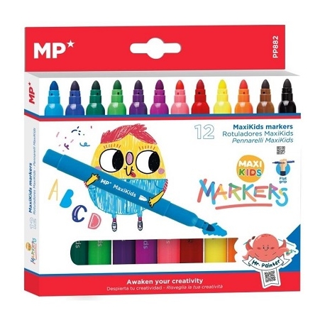 Flomasteriai MAXI KIDS, MP, 12 sp.