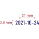 Datos antspaudas TRODAT 4810, 3,8mmx21mm, mėlynos sp. rašalas