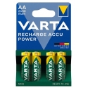 Įkraunamos baterijos VARTA Recharge Accu Power, AA (R6), 2600 mAh, 4 vnt.