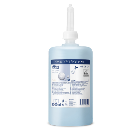 Skystas muilas TORK Premium Hair&Body S1, 1l, 420601