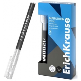 Rašiklis-roleris MARATHON STICK, ErichKrause, 0.5mm, juodos sp.