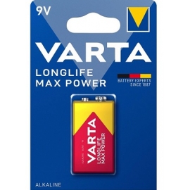 Baterija VARTA Longlife Max Power, 9V (6LR61), 1 vnt.