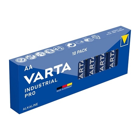 Baterijos VARTA Industrial Pro, AA (LR6), 10 vnt.