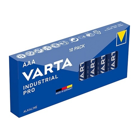 Baterijos VARTA Industrial Pro, AAA (LR03), 10 vnt.