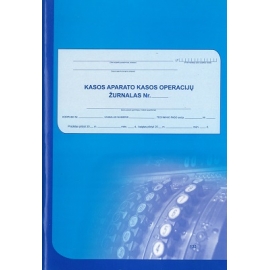 Kasos operacijų žurnalas A4, vertikalus, 73 lapai, 2-jų dalių viršelis