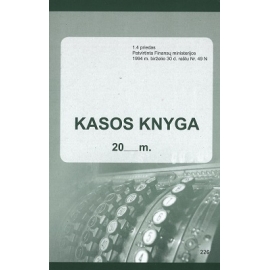 Kasos knyga A5, vertikali pildoma kiekvieną dieną 31x2 lapų, savekopijuojanti