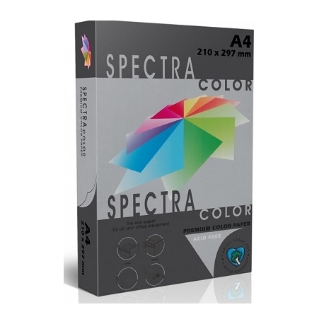 Spalvotas popierius SPECTRA COLOR, A4, 80gsm, 500 lapų, IT401 BLACK (juodos sp.)