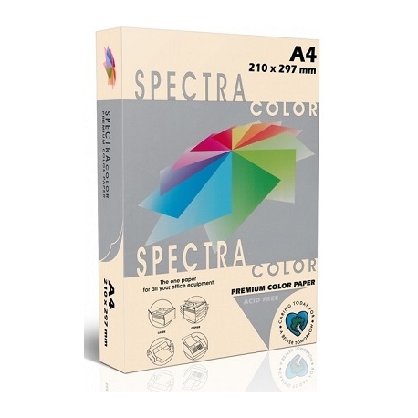 Spalvotas popierius SPECTRA COLOR, A4, 160gsm, 250 lapų, IT100 IVORY (dramblio kaulo sp.)