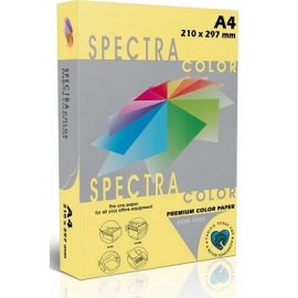 Spalvotas popierius SPECTRA COLOR, A4, 80gsm, 500 lapų, IT160 YELLOW (geltona sp.)